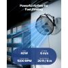 14 Inch Industrial Wall Mount Fan, High Velocity 2473 CFM Outdoor Fan with 3 Speeds, Waterproof IP44 Garage Wall Fan with Aluminum Blades for Workshop
