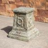 Tall Magnesium Oxide Garden Sculpture, Statement Outdoor Statue