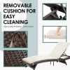 Pamapic Rattan Chaise Lounge Set