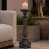 Tall Magnesium Oxide Decorative Sculpture, Elegant Garden Statue for Indoor & Outdoor Décor